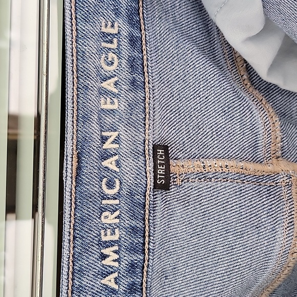 AE Stretch Mom Straight Jean Sz 10 Long - Picture 5 of 12